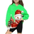 thumbnail image 2 of Mikilon Chirstmas Day Kids Clothes Size 4-14 Thermal Printed Hoodie & Sweatshirts Round Neck Long Sleeve Shirts Fall and Winter Plus Velvet Pullover Clothes, 2 of 3