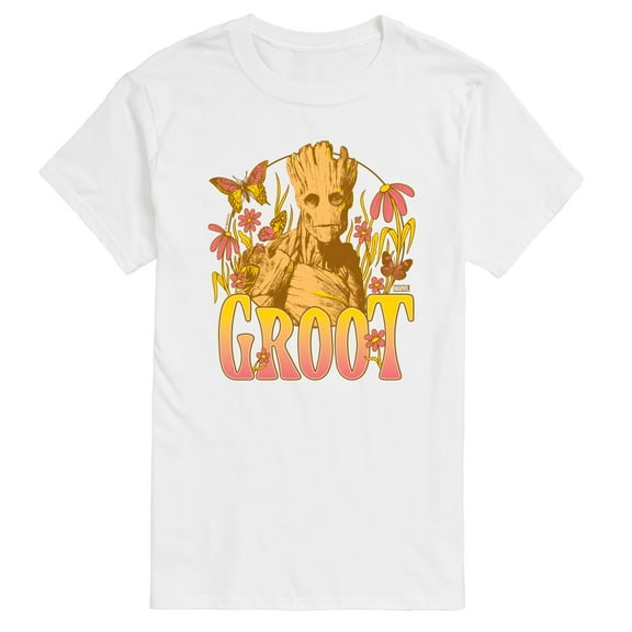Marvel Guardians of the Galaxy - Groot Florals - Men's Short Sleeve Graphic T-Shirt