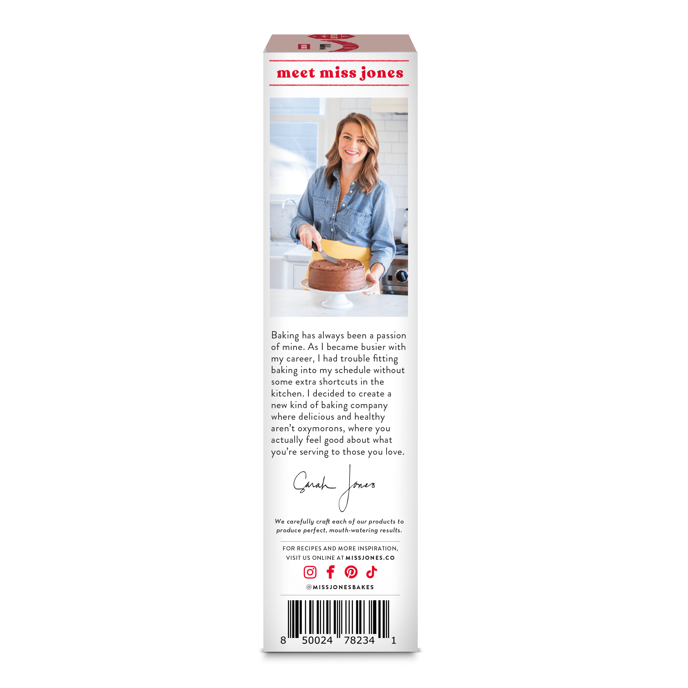 Miss Jones Baking Co. Gluten Free Strawberry White Chocolate Blondie Mix