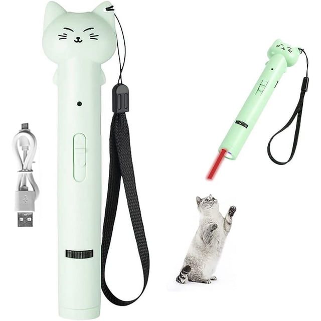 Jinsinto Laser pointer interactive Cat Toy Cat Chase, rechargeable Red laser pointer training tool Cat Dog