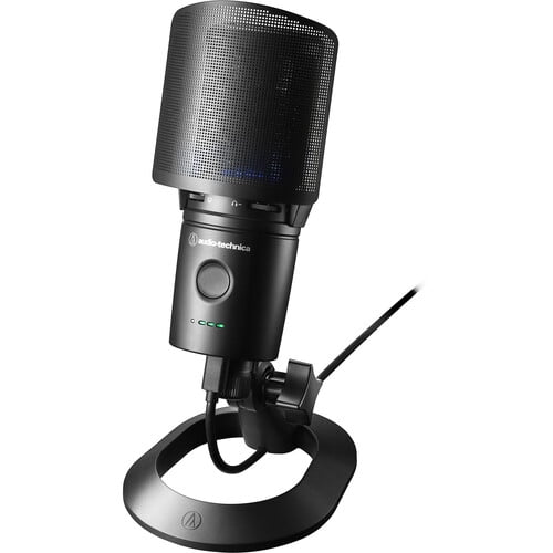 Audio-Technica AT2020USB-XP Cardioid Condenser USB Microphone + PodMaster BOOM Broadcast / Podcast Boom Arm Mic Stand + Microfiber Cleaning Cloth + Goby Labs Microphone cleaner