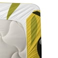 thumbnail image 3 of Ambesonne Olive Fitted & Top Sheet Set with Sham, OFolk Inspired Items, White Mustard, 3 of 4