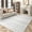 Cream & Gray, variant on VUNATE 2'x3' Door Mat Entry Rug Machine Washable Rugs Boho Moroccan Area Rug Soft Neutral Geometric Bohemian Carpet Distressed Indoor Rugs for Bedroom Entryway Kitchen Bathroom Nonslip Rug Brown