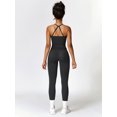 thumbnail image 3 of IDOPIP 2 Piece Workout Sets for Women High Waisted Seamless Butt Lifting Leggings Gym Yoga Outfit Stretchy Sports Bra Set M Black, 3 of 5