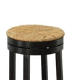 thumbnail image 4 of Carolina Classics Irving 30" Swivel Rush Seat Bar Stool in Espresso, 4 of 4