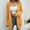 Yellow, variant on Babysbule Plus Size Womens Sweaters New Arrivals Women's Casual Solid Color Loose Knit Top Sleeve Cardigan Sweater V-Neck Sweater Clearance Women's Fashion