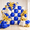 Blue and Gold, variant on S Metallic Magenta Hot Pink Flat Square Foil Balloons Backdrop Wall,Double Sided Tunnel with Latex Pink Balloon Arch Garland Kit for Valentine's Day Anniversary Bridal Wedding BirthdayPartyDecoration