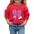 thumbnail image 1 of Chandail en Molleton Garçon Manches Longues Filles Imprimé Chandail en Molleton Col Rond Chandail Tops Vêtements Chauds Automne Hiver Vêtements Filles Taille 5-6 Ans, 1 of 4