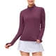 thumbnail image 2 of Ailaofu Women's Long Sleeve Shirts with Thumb Holes Athletic Workout Hiking Running Shirt 1/4 Zip Pullove, 2 of 6