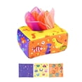 thumbnail image 2 of Caja de pañuelos de juguete Montessori, juguete de actividad de aprendizaje educativo temprano, juguete sensorial multiusos, actividades de tirón , dinosaurio Sunnimix juguetes sensoriales, 2 of 8