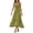 Army Green, variant on Iyufng Ruffled Midi Dresses for Women Deep V-Neck Sleeveless Fitted Solid Color Dress