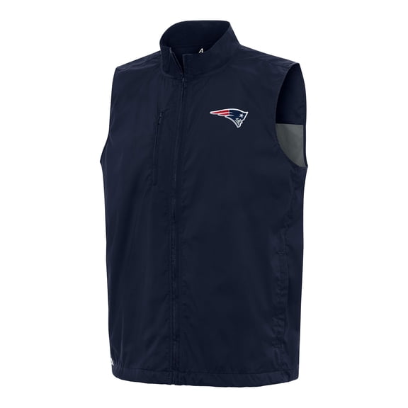 Men's Antigua Navy New England Patriots Brisk Full-Zip Vest