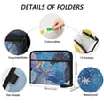 thumbnail image 3 of 13 Individual Pockets Organ Folder Waterproof A4 Size File Folder Home Work Office Categorized Storage File Manager Black Dragon Guardian, 3 of 7