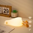 thumbnail image 4 of Yuarrent Luz LED de noche para niños, lámpara de pato tumbado de silicona recargable, regalo de vacaciones para niños, soporte para Kits de decoración para fiestas, 4 of 6