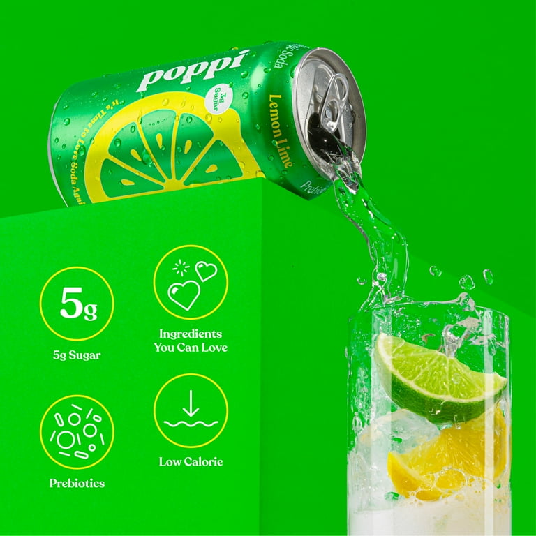 Poppi Prebiotic Soda, Trend Setters Variety Pack, 12 oz, 12 Pack