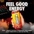 thumbnail image 2 of GHOST® ENERGY Zero Sugars Energy Drink, Strawbango, 200mg Natural Caffeine, 16 fl oz Can, 2 of 13