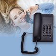 thumbnail image 3 of Labymos Black Corded Phone Desk Landline Phone Wall Mountable Telephone Support Ringer/Handset Receive Volume Control, 3 of 7