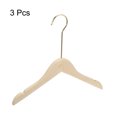 thumbnail image 3 of Perchas de madera Unique Bargains 3uds B14 320mm con gancho Redondo, 3 of 7