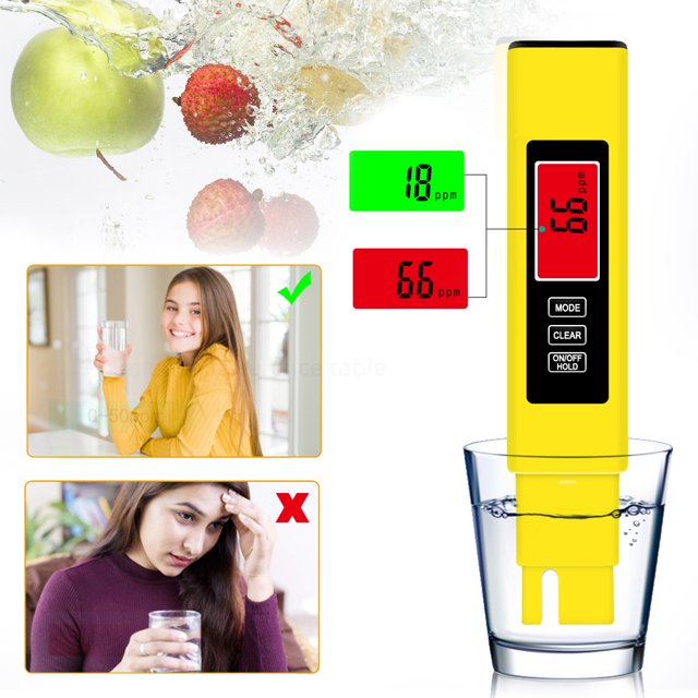 Probador del EC y medidor de temperatura Hugtrwg 0-9990 PPM 4 en 1