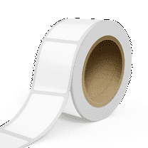 JAM Paper Window Decal Labels, Rectangle, 2 x 3, White, 250 Labels/Roll