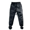 thumbnail image 2 of Puntoco Pantalones deportivos vintage con cintura elástica para hombre, pantalones deportivos de pierna recta, pantalones casuales lavados para exteriores, 2 of 9