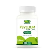 Psyllium Husk Capsules with Probiotics, 200 Count, Plant-Based
