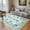 Green, variant on Washable Living Room Rug 8x10 Rugs, Teal Oushak Area Rug for Bedroom, Boho Soft Non-Slip Dining Room Rugs, Pastel Floral Stain Resistant Room Carpet for Office Room Playroom