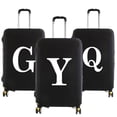 thumbnail image 2 of Funda de equipaje unisex de 18 a 32 pulgadas con diseño de letras blancas a la moda, maleta con ruedas, bolsas antipolvo elásticas, accesorios de viaje, 2 of 5
