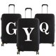 thumbnail image 2 of Funda de equipaje unisex de 18 a 32 pulgadas con diseño de letras blancas a la moda, maleta con ruedas, bolsas antipolvo elásticas, accesorios de viaje, 2 of 5