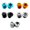 thumbnail image 1 of Baohd 2pieces Aluminum Rear Wheel Hub Adapter For AXIAL 1/10 ROCK RACER 90026 AX31011 RC Part Upgrade Black, 1 of 6