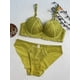 thumbnail image 1 of Ropa interior push-up de pecho pequeño para mujer, conjunto de sujetador sexy de encaje anticaída con colector de pecho, sujetador superior grande que revela el pecho, 1 of 6