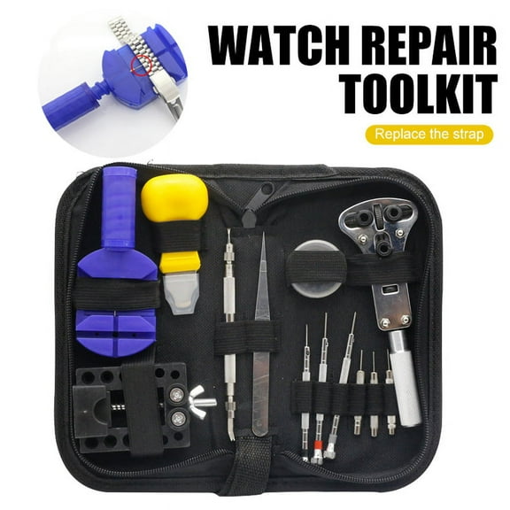 HAOAN Watch Repair Kits, 147pcs Watches Battery Replacement Tool Kit with Watch Link Remover Kit, Watch Adjustment with Spring Bar Tool Kit, Watch Resizing with Carrying Case