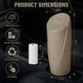 thumbnail image 7 of Car Trash Can Bin with Lid - Car Garbage Can Cup Holder - Beige Mini Leakproof Vehicle Trash Garbage Can Bin with 30pcs Trash Bags-Car Organizers and Storage for Front Back Seat Accessories, 7 of 7