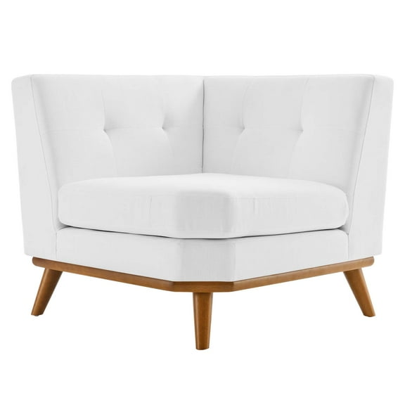 Sofa Corner Chair, Fabric, White, Modern Contemporary Urban Design, Living Lounge Room Hotel Lobby Hospitality