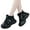 Black, variant on UKAP Ladies Warm Booties Faux Fur Winter Boot Mid-Calf Snow Boots Outdoor Ankle Bootie Anti Skid Shoes White 7.5