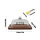 thumbnail image 3 of Caja de postres de cristal con tapa y cuchillo • Bandeja de madera • Contenedor de almacenamiento de 19,6x19x8,6cm para pasteles de queso y pasteles • 1 pieza, 3 of 6
