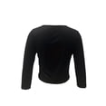 thumbnail image 3 of Douhoow Women Vintage Crop Tops, Casual Long Sleeve Round Neck Wing Print T-Shirt, 3 of 8