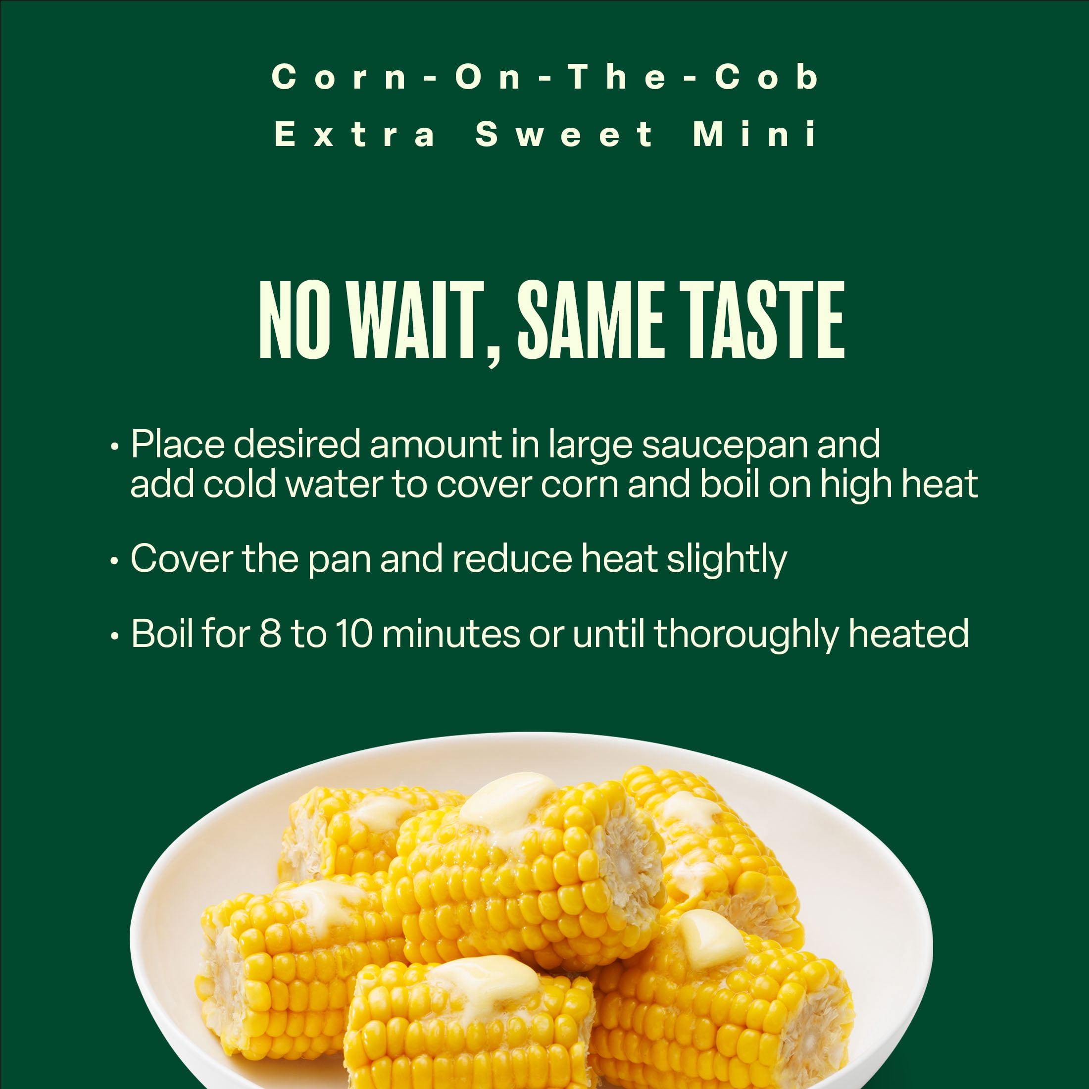 Green Giant Extra Sweet Corn on The Cob, 12 Count Bag (Frozen Vegetables)