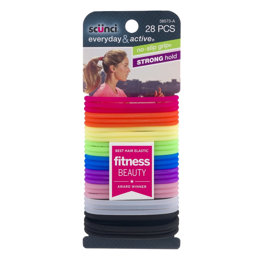Scunci No Damage Hair Ties Black 24 Ct
