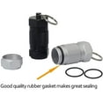 thumbnail image 2 of 2pcs High Capacity Aluminum Container Keychain Waterproof Pill Container, 2 of 5