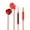 Red, variant on Wovilon Unique Total Soft Silicon Sleeping Headphones Earplugs Earbuds With Mic For Cellphones,Tablets And 3.5 Mm Jack Plug
