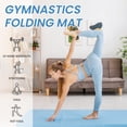 thumbnail image 6 of BalanceFrom 3-Panel All-Purpose Folding Gymnastics Workout Mat, 6' x 2' x 2", Light Blue, 6 of 7