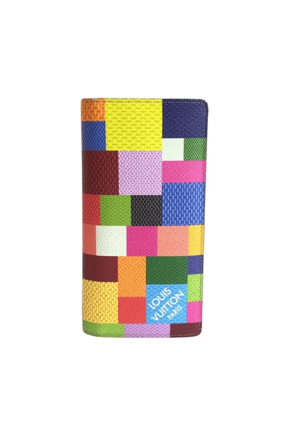 Pre-Owned LOUIS VUITTON Louis Vuitton Damier Graphite 3D Portefeuille Brazza NM Multicolor...