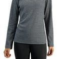 thumbnail image 3 of Karen Scott Womens Carmela Mock Neck Top Smoke Grey Heather XS, 3 of 3