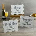 thumbnail image 2 of 10" White and Gray Contemporary Bloody Mary Sign, 2 of 2
