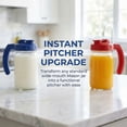 thumbnail image 2 of 2 Pack Wide Mouth Mason Jar Lids with Handle, Airtight & Leak-proof Seal, Easy Pouring Spout, Turns your Mason Jar into Pitcher, Silicone Seal Gasket, Jars not included, 2 of 5