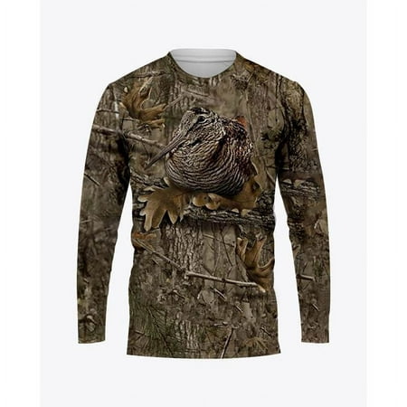Camouflage Hunting Animals T-Shirts 3D Print Men Woman Long Sleeve T Shirt Oversized Harajuku Pullovers Kids Tees Tops Clothing LYH