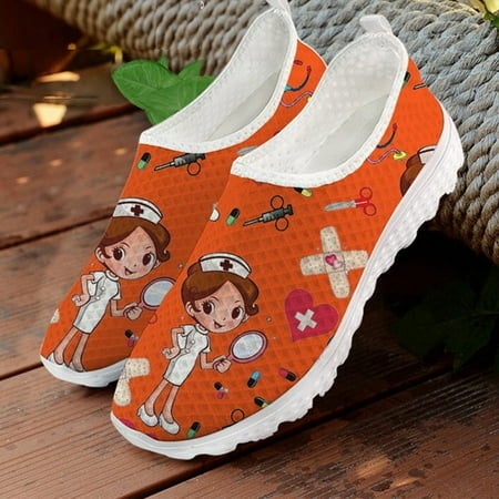 Loafers Women Shoes Breathable Nurse Slip On Flats Ladies Sneakers Cartoon Surgical Fairy Luxury Designer Summer Female Shoes