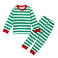 thumbnail image 1 of Ensemble Parent-Enfant Rayé Nouveau Pyjama Parent-Enfant Imprimé de Noël(2 Couleurs), 1 of 2