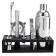 thumbnail image 1 of Juego de coctelera de vino de acero inoxidable de 9 piezas, barra, colador de hielo, cuchara, clip, mezclador de cóctel, abridor de botellas Inevent LF000063-00B, 1 of 2